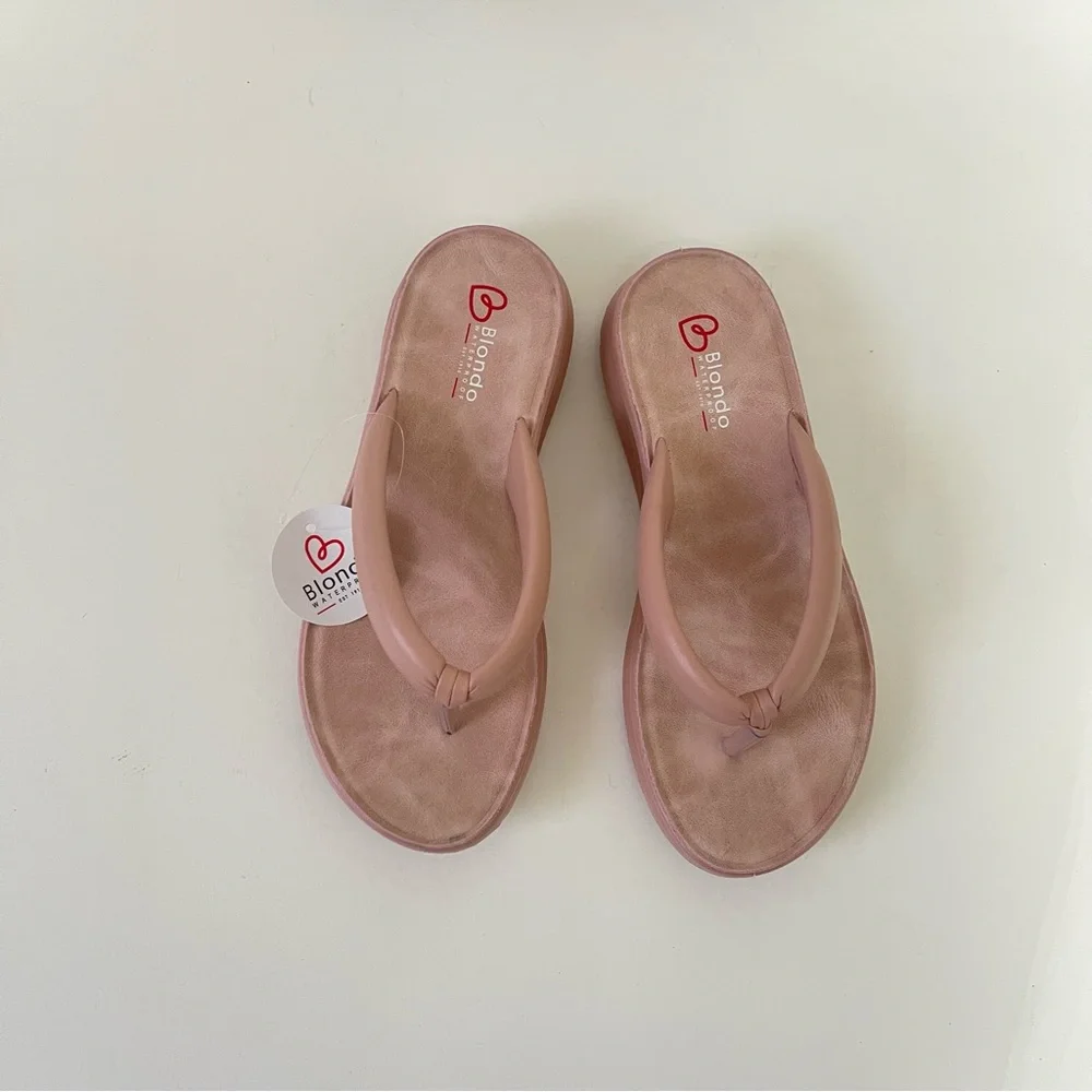 Blondo Abigail Flip Flop Sandal In Blush Color - New In Box - Size 8.5 - Picture 4 of 13